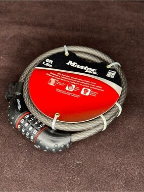 Master Lock 8122D 6ft Cable Bike Lock